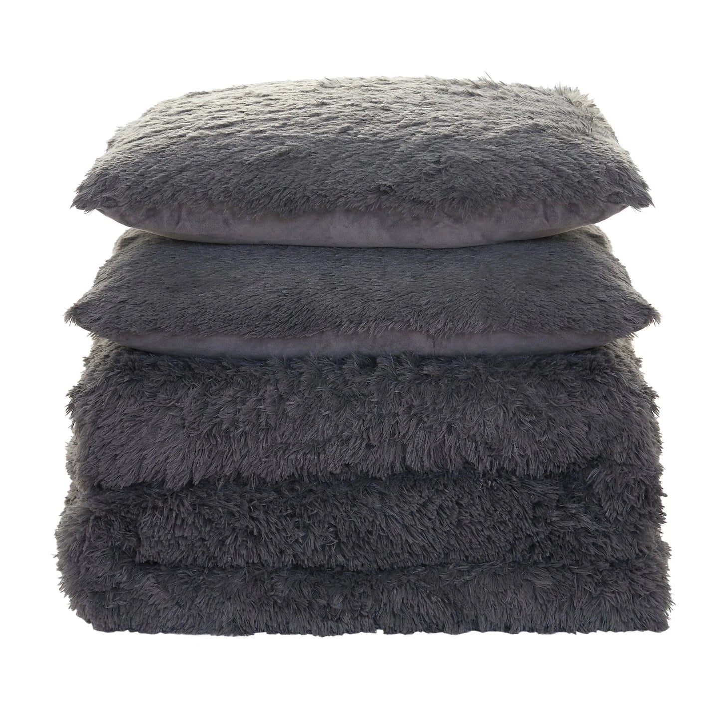 Long Plush Shaggy Comforter Set