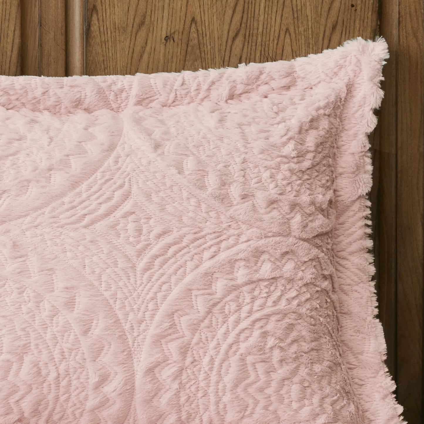 Madison Park Nova Embroidered Medallion Faux Fur Plush Comforter Set