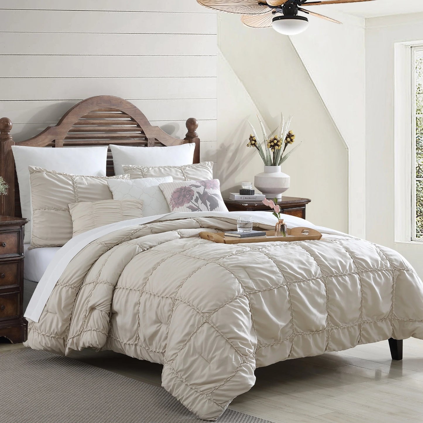 Modern Threads Janna Technique 8 Piece Comforter Set
