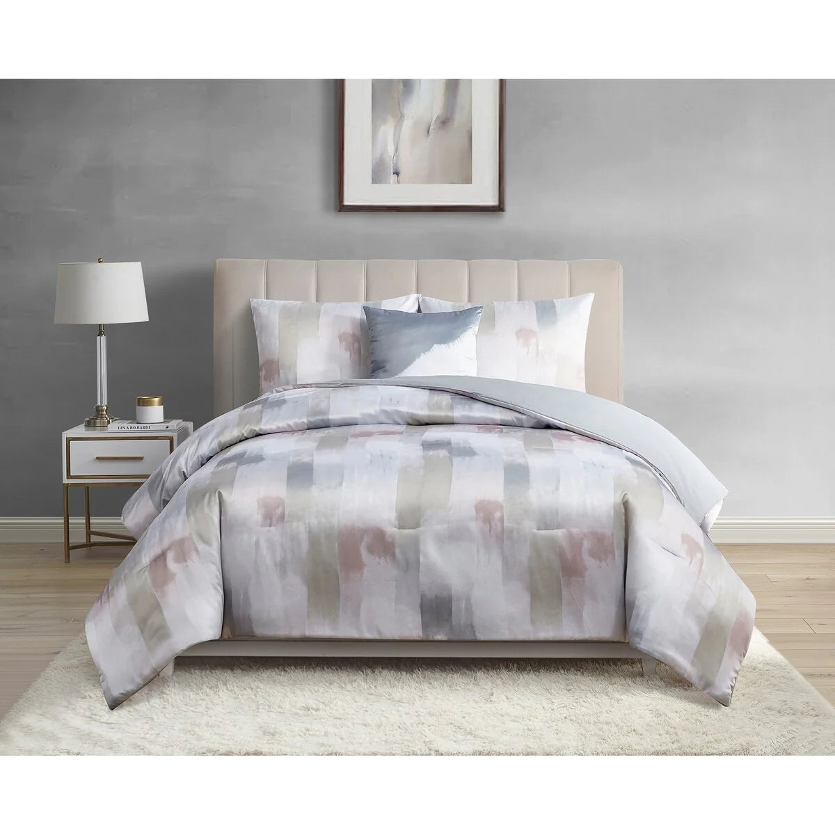 Skylar Matte Satin 4 Piece Comforter Set