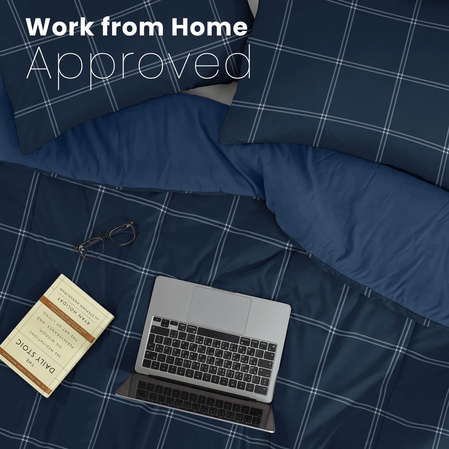 Martex Mf Reversible Comforter Check Comforter Set