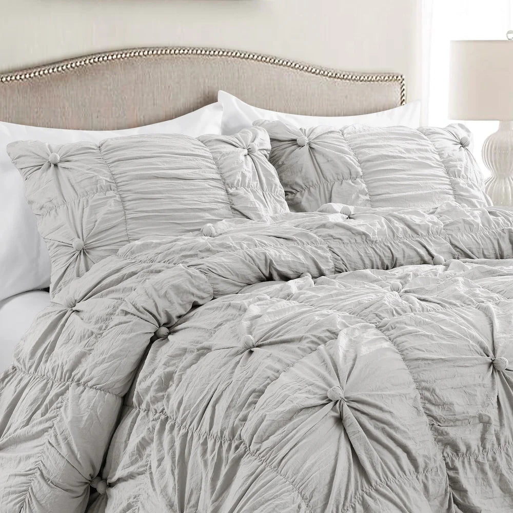 Lush Decor Bella Sabby Chic 3 Piece Comforter Set