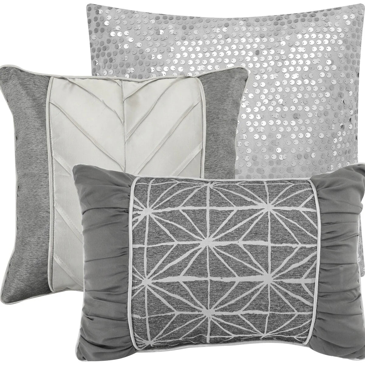 Nanshing Bryan 6 Piece Glam Geometric Comforter Set