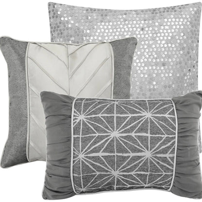 Nanshing Bryan 6 Piece Glam Geometric Comforter Set