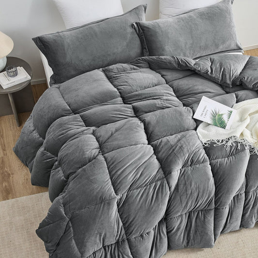 Fatter than Fat? - Coma Inducer? Oversized Comforter Set - Quiet Shade Gray