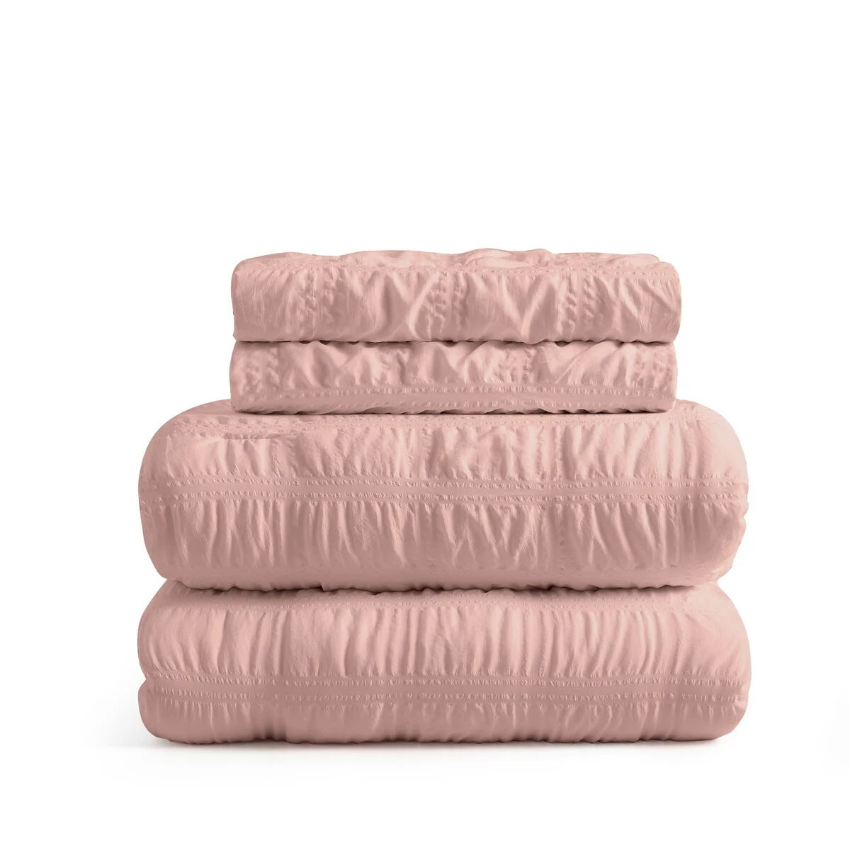 All Season Bubble Ruched Down Alternative Comforter Set