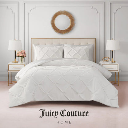 Juicy Couture Kiss Pleat Plush Comforter Sets