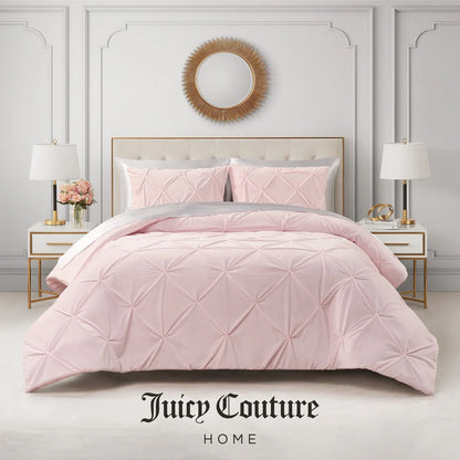Juicy Couture Kiss Pleat Plush Comforter Sets