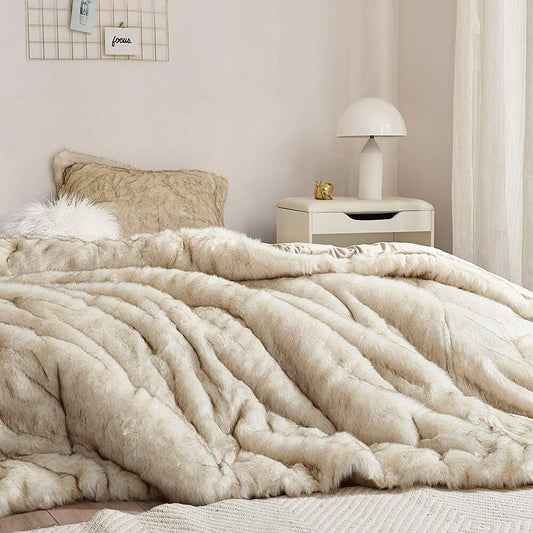 Coma Inducer Oversized Comforter Set - Spirit Bear - Tundra Beige