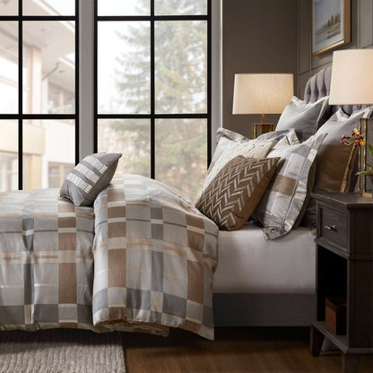 Madison Park Signature Prescott Jacquard Oversized Duvet Style Comforter Set