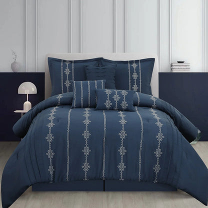 Nanshing Kiana Embroidered 7 Piece Comforter Set