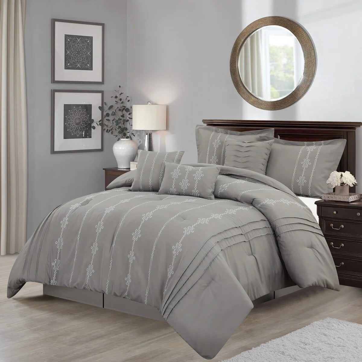Nanshing Kiana Embroidered 7 Piece Comforter Set