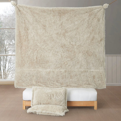 Lion Mane - Coma Inducer? Oversized Comforter Set - Creamy White
