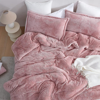 Coma Inducer? Oversized Plush Comforter - Sepia Rose