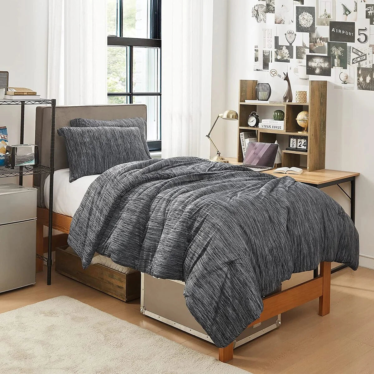 Cool Cool Summer? - Coma Inducer? Oversized Comforter Set - Black