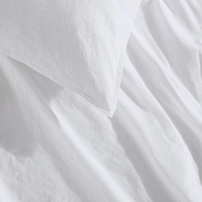 Calvin Klein Washed Percale Cotton Solid Comforter Set