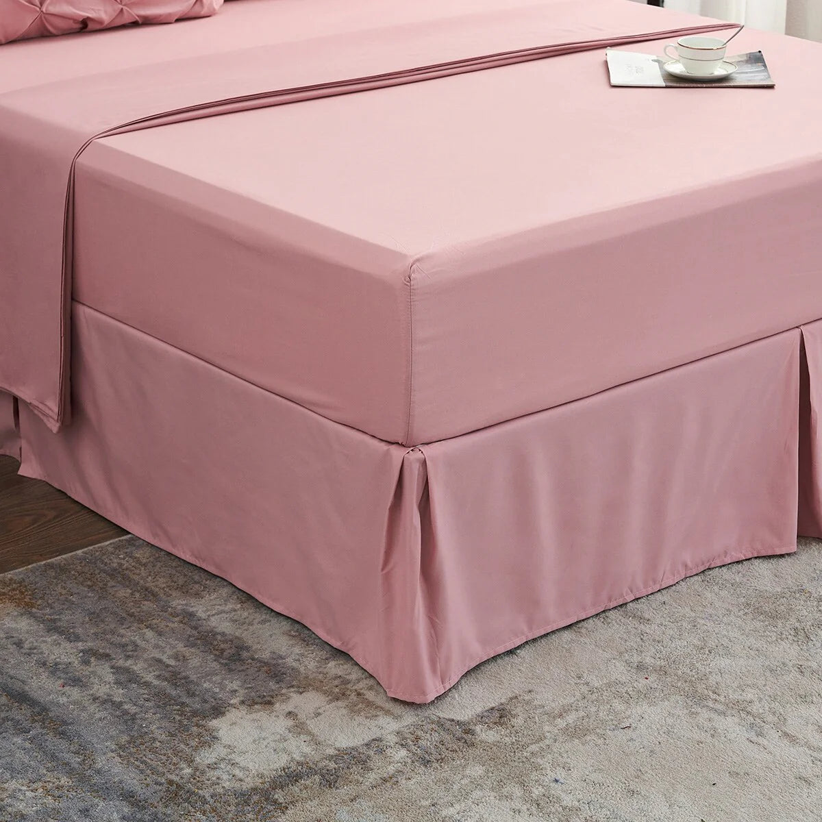 8-piece Pinch Pleated Bed-in-a-Bag Down Alternative Comforter Set