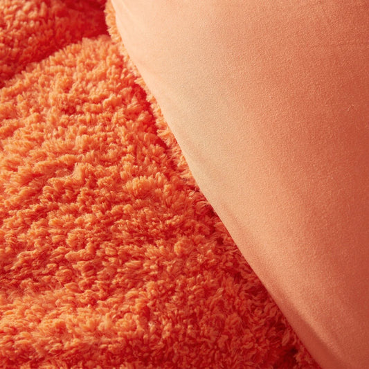 Dreamsicle Creamsicle - Coma Inducer? Oversized Comforter - Orange Peel