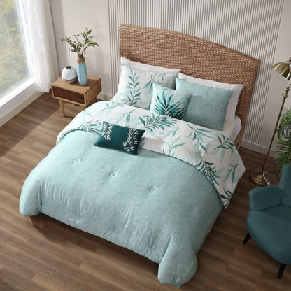 Bebejan Tropical 100% Cotton 5-Piece Reversible Comforter Set