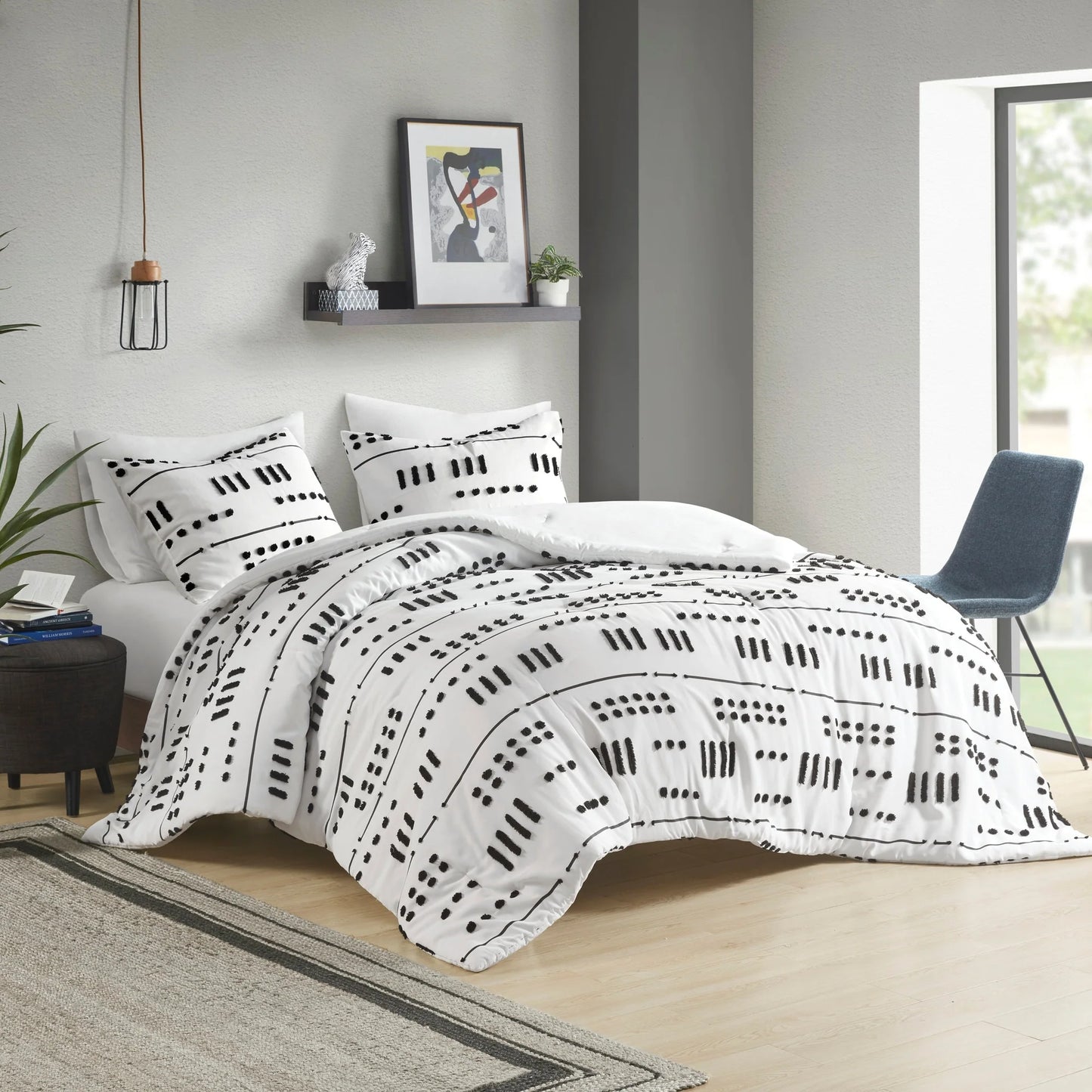 Intelligent Design Ayla Clip Jacquard Comforter Set