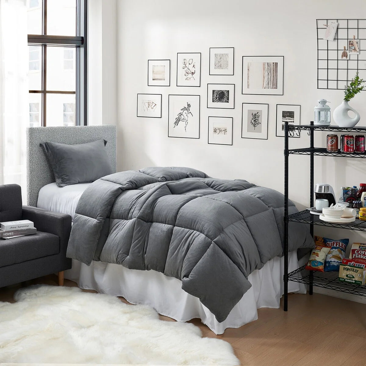 Fatter than Fat? - Coma Inducer? Oversized Comforter Set - Quiet Shade Gray