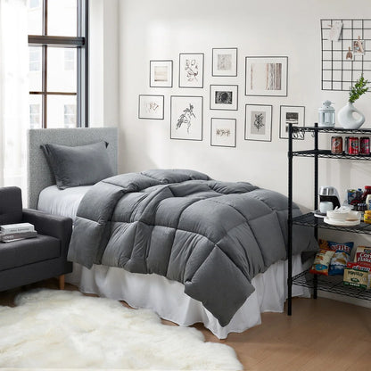 Fatter than Fat? - Coma Inducer? Oversized Comforter Set - Quiet Shade Gray