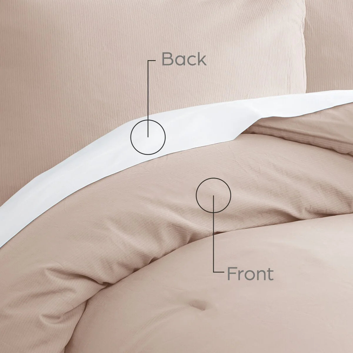 Gaiam? Relax 100% Cotton Garment Washed Ribbed 3pc Comforter Set