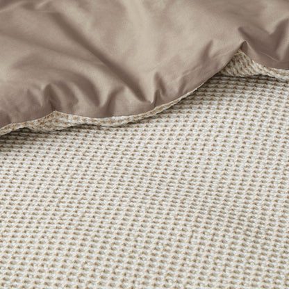Adalyn 4 Piece Cotton and Rayon from Bamboo Blend Waffle Weave Comforter Cover Set w/removable insert by Clean Spaces