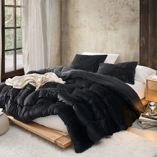 Fabric Fetish? - Coma Inducer? Oversized Comforter - Black