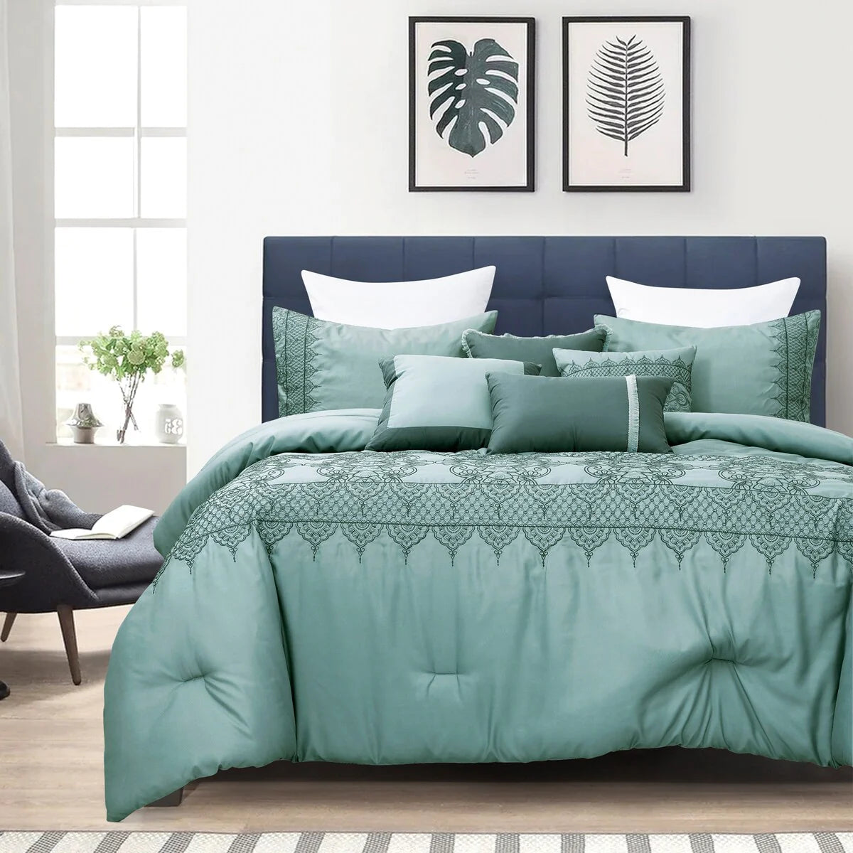 Linda Luxury 7 Piece Comforter Set