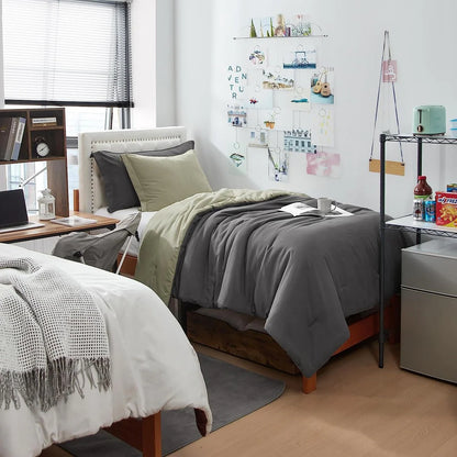 Dorm Haul? - Cozy College Comforter Set - Twin XL Reversible Bedding