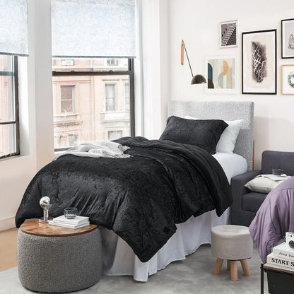 Velvet Crush - Coma Inducer? Oversized Comforter Set - Champagne Black