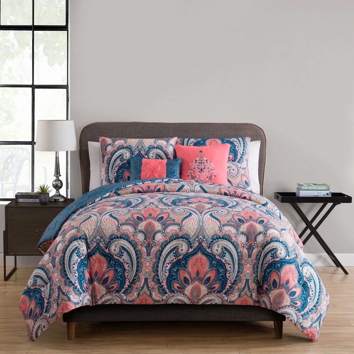 VCNY Home Casa Re'al Damask Reversible Comforter Set