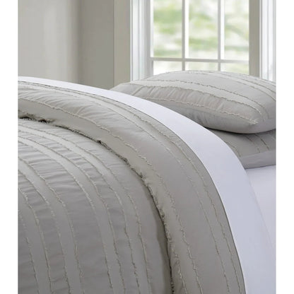 Silver Orchid Christopherson Stripe 3-piece Comforter Set