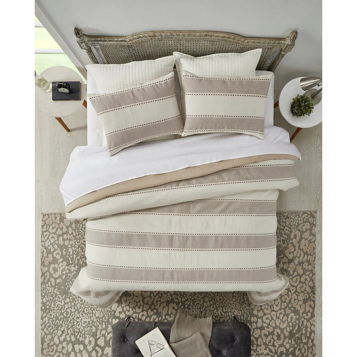 Better Trends Janson Collection Poly/Cotton Comforter Set with Sham - Absorbent, Moisture-Wicking, Machine Washable, Tumble Dry