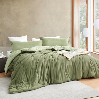 Yoga Pants? - Coma Inducer? Oversized Cooling Comforter Set - Military Green