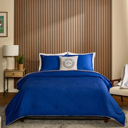 Lacoste Tiebreak 3-Piece Percale Cotton Comforter Set