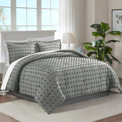 Tufted Design Jacquard Comforter Set