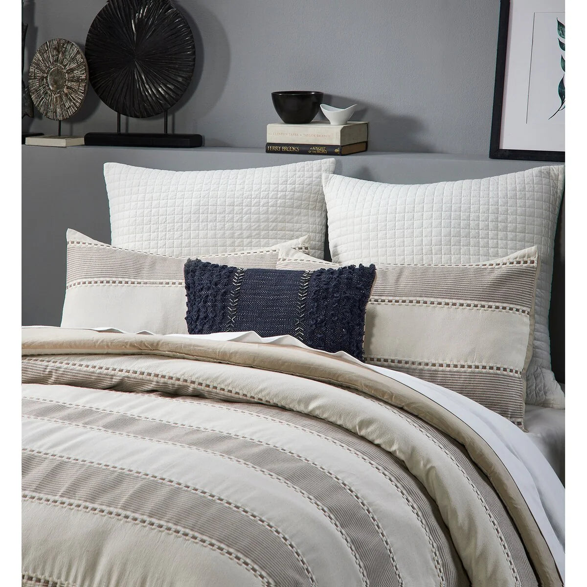 Better Trends Janson Collection Poly/Cotton Comforter Set with Sham - Absorbent, Moisture-Wicking, Machine Washable, Tumble Dry