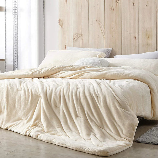 Me Sooo Comfy - Coma Inducer? Oversized Comforter Set - Ecru