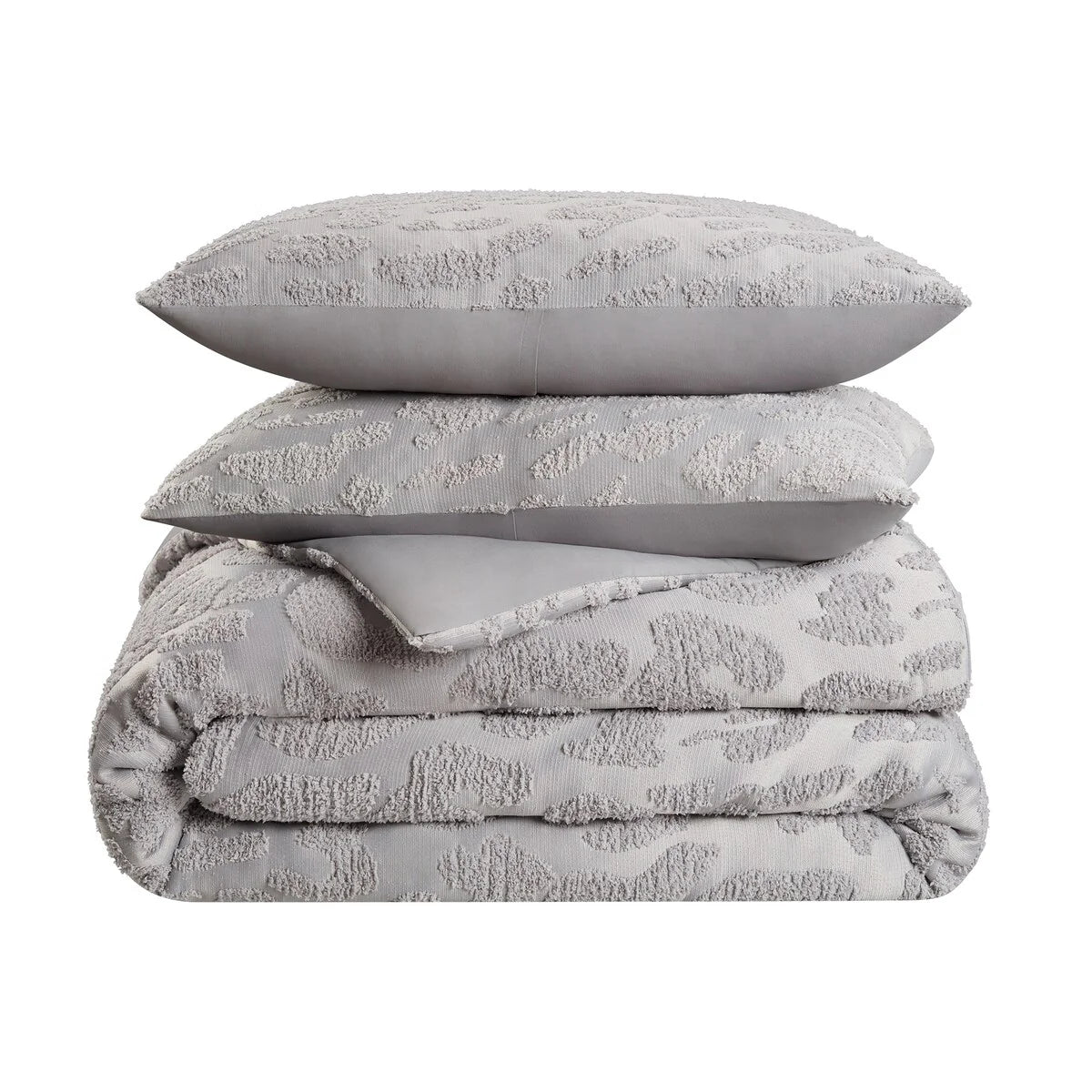 Nine West Mia Tufted Leopard Texture Comforter Set