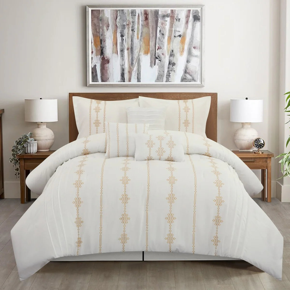 Nanshing Kiana Embroidered 7 Piece Comforter Set