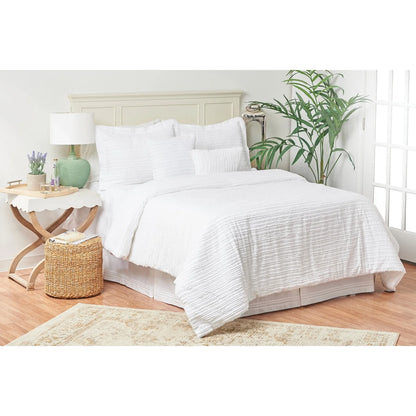 Eyelashes White 5 Piece Comforter Set