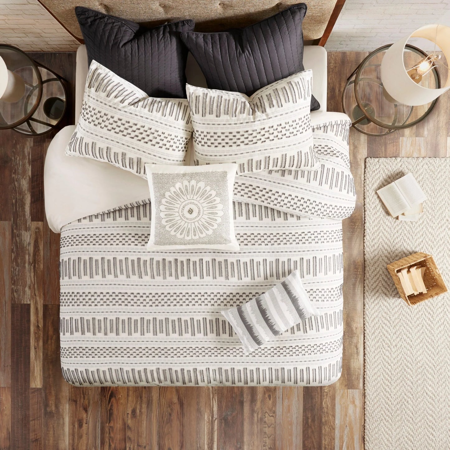 INK+IVY Rhea Cotton Jacquard Comforter Mini Set