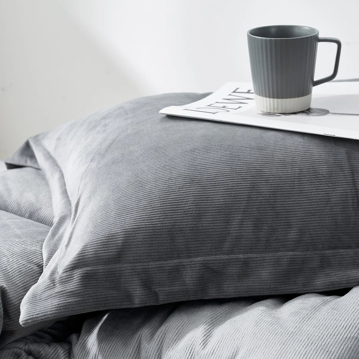 Fatter than Fat? - Coma Inducer? Oversized Comforter Set - Quiet Shade Gray