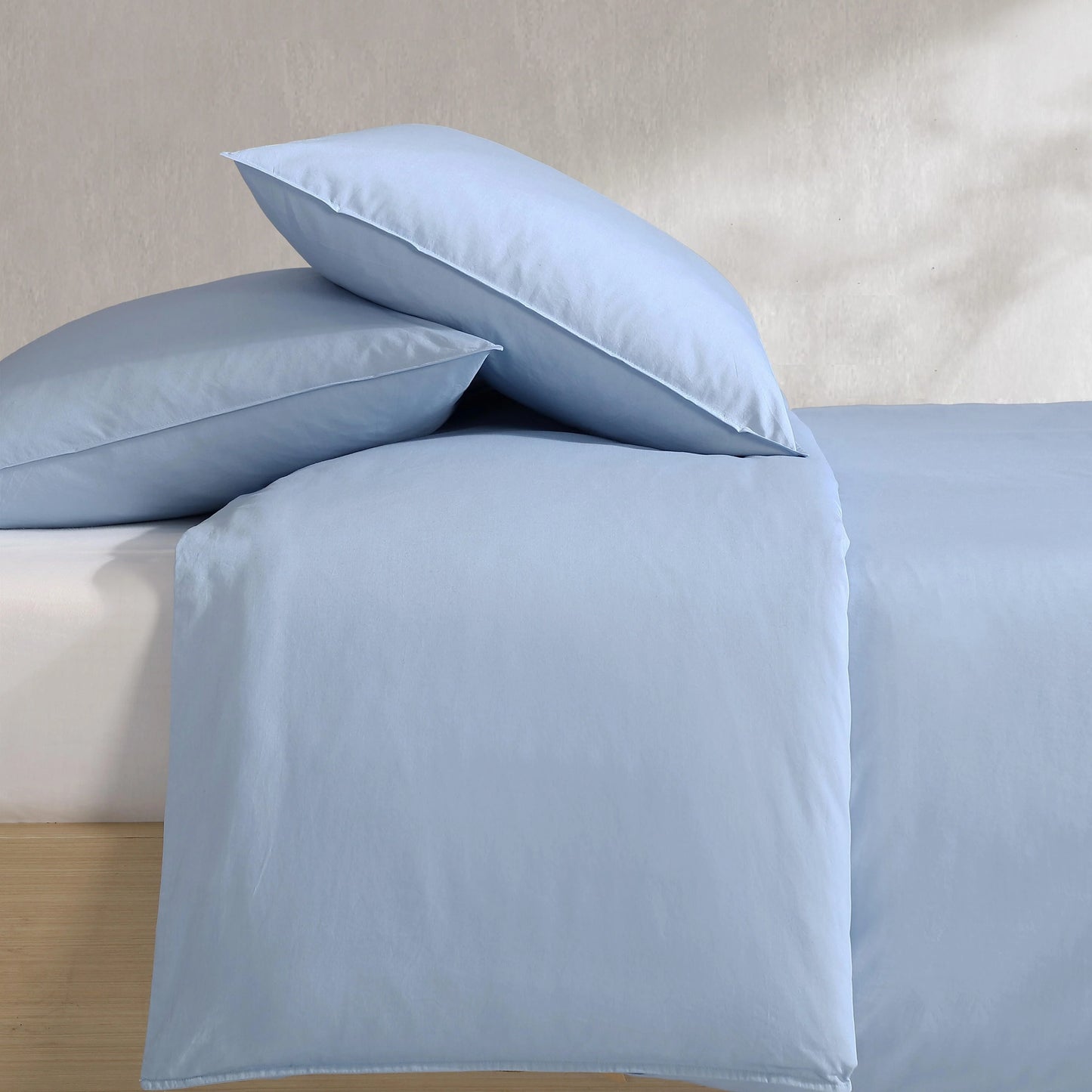 Calvin Klein Washed Percale Cotton Solid Comforter Set