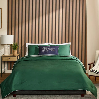 Lacoste Tiebreak 3-Piece Percale Cotton Comforter Set
