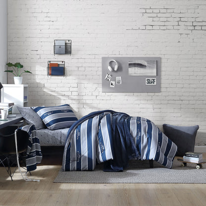 Nautica Thorton Lake Reversible Grey Multi-Piece Bed Set