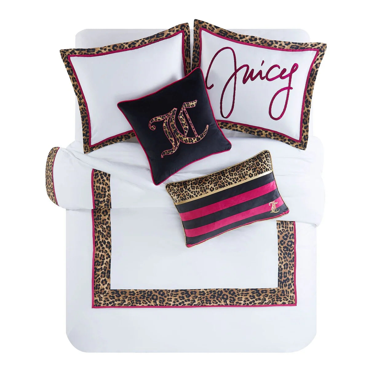 Juicy Couture Regent Leopard Three Piece Comforter set