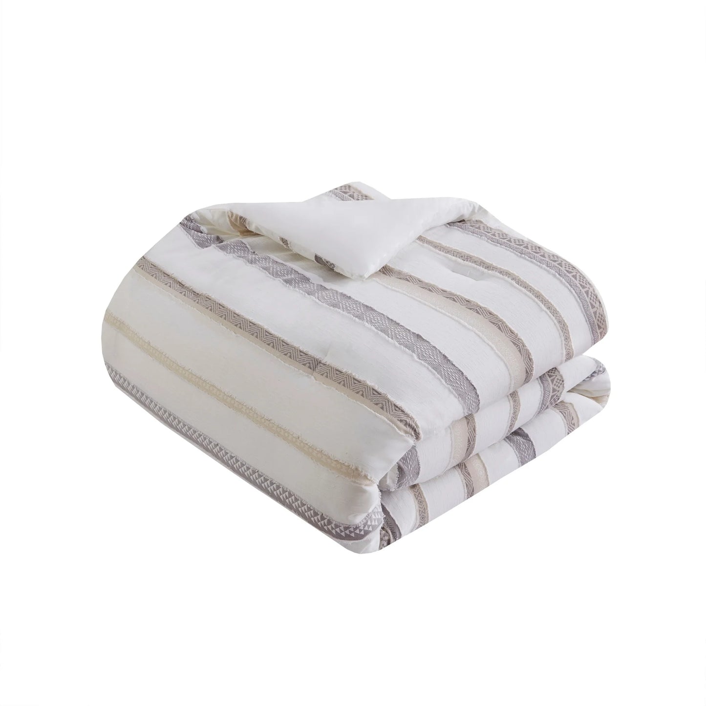 Madison Park Langley 5 Piece Clipped Jacquard Comforter Set